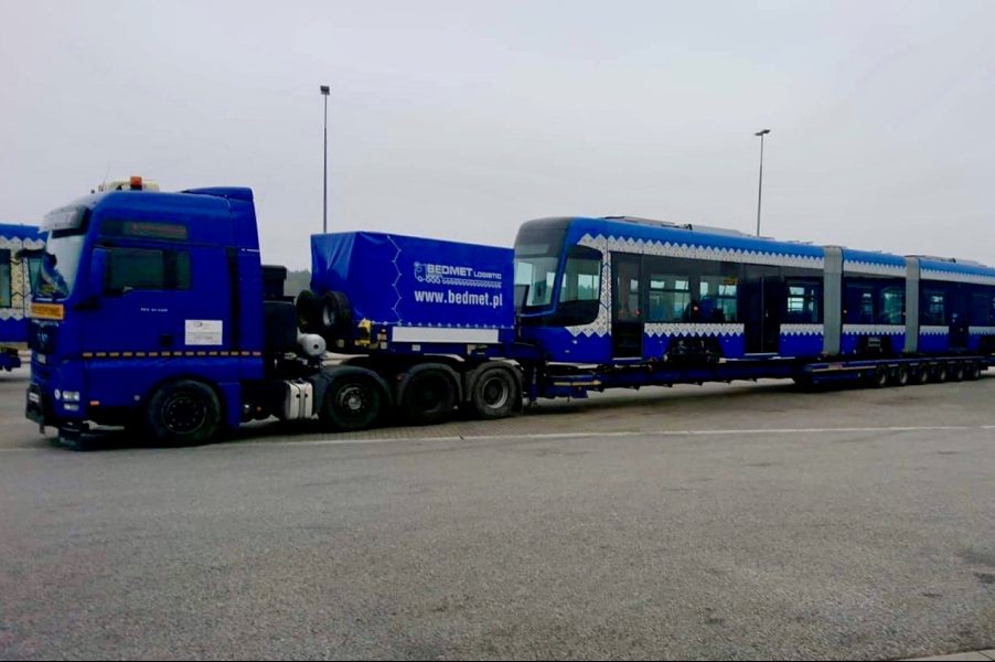 ALL TRAMS BOUGHT FROM POLAND DELIVERED TO KIEV
