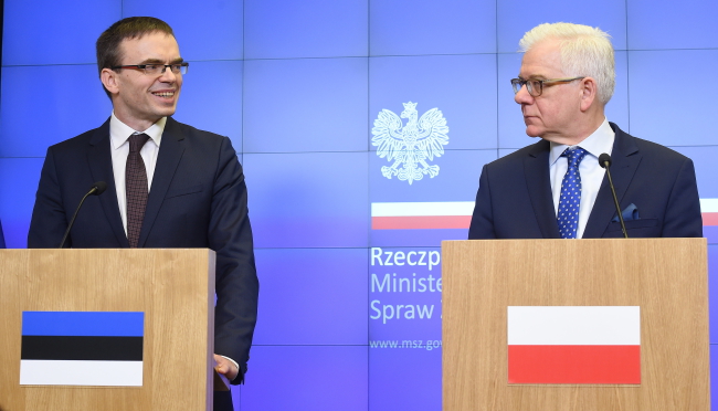 Відбулася зустріч міністрів закордонних справ Польщі та Естонії