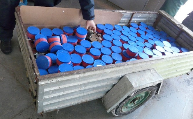 Ukrainians tried to smuggle 160 kg of fish caviar from Poland to Ukraine
