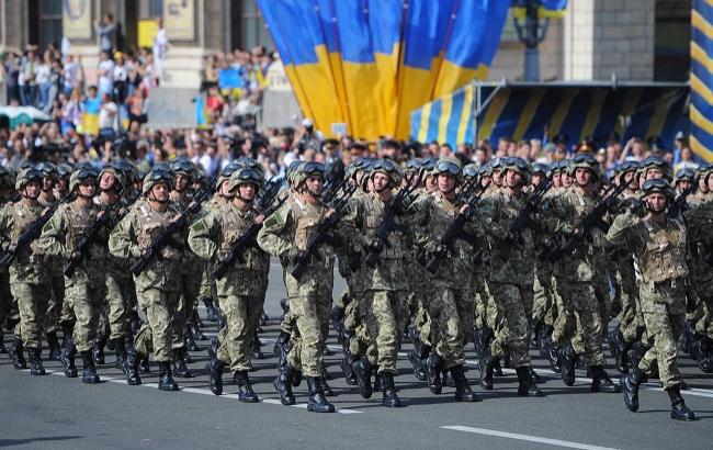 По 1000 гривень замість параду військових у День незалежності України