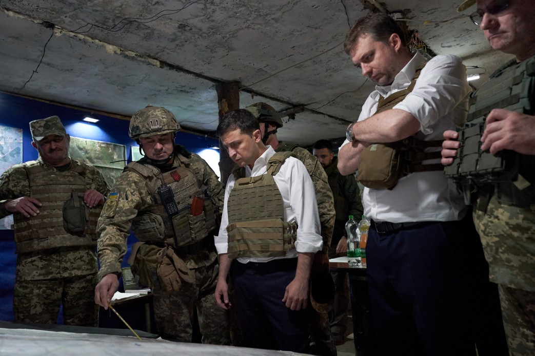 President of Ukraine visited a frontline in the area of the Joint Forces Operation