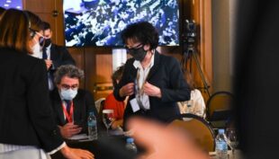 Виступ російської спікерки Матвієнко бойкотували на конференції в Афінах Виступ російської спікерки Матвієнко бойкотували на конференції в Афінах