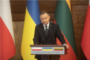Анджей Дуда бере участь у саміті Люблінського трикутника в Україні Анджей Дуда бере участь у саміті Люблінського трикутника в Україні