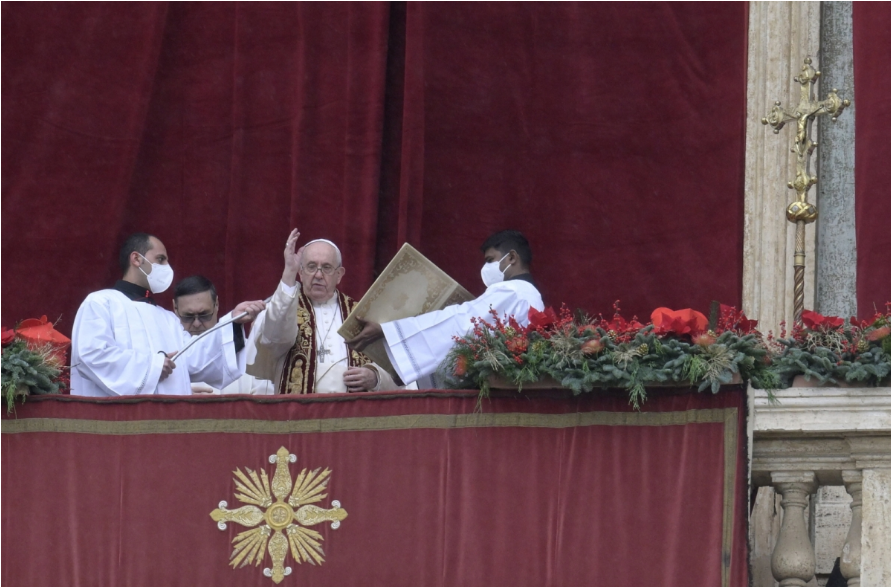 Папа Франциск у різдвяному посланні згадав про Україну