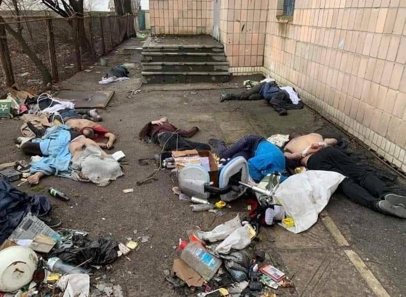 Ukrainian forces regained control over the cities of Hostomel, Bucha and Irpin in Kyiv region. Numerous civilians were shot dead by Russian invaders. Some of the victims have their hands tied.￼