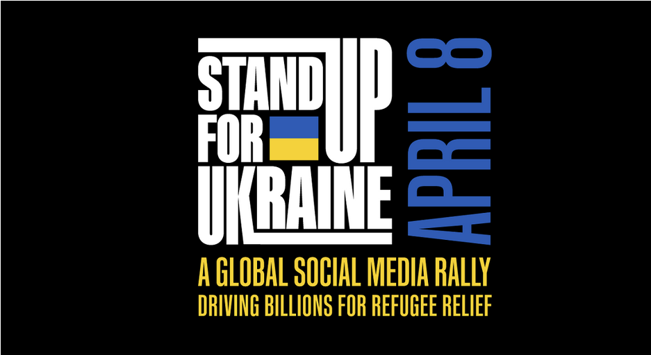 Всесвітня акція «Stand Up For Ukraine» на підтримку біженців з України. Фінал - у Варшаві