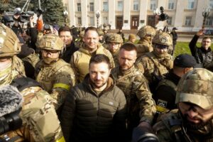 Ukraine's Zelensky visits recaptured Kherson City: 'We are moving forward'