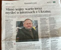 Олег Дубіш до польських читачів видання Rzeczpospolita: “Попри війну, варто тепер думати про бізнес з Україною”. Олег Дубіш до польських читачів видання Rzeczpospolita: “Попри війну, варто тепер думати про бізнес з Україною”.