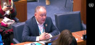 Эскендер Бариев делегат Украины/Крым на тему изменения климата и войны с Россией на Постоянном форуме ООН по вопросам коренных народов