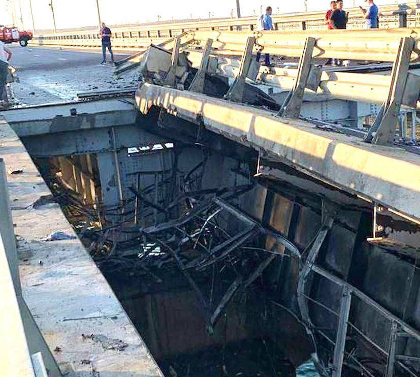 Fake: Der Angriff auf die Krimbrücke sei ein „Terrorakt“