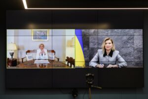 Олена Зеленська провела відеодзвінок із першою леді Республіки Польща Агатою Корнгаузер-Дудою