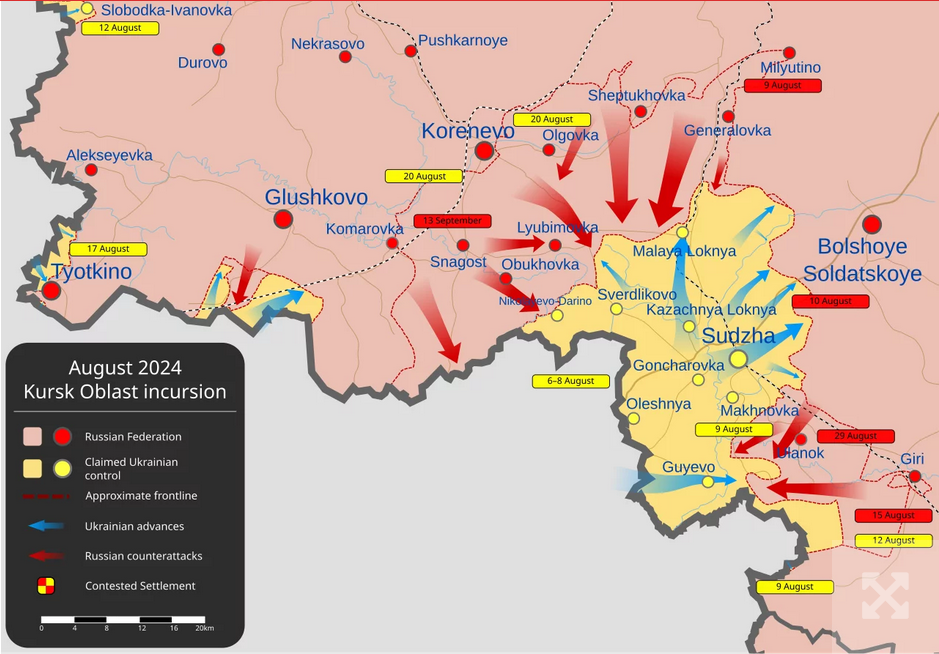 Ukraine bereitet sich auf Gegenangriff in der Region Kursk vor