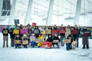 Будь їх голосом: поблизу станції «Палац Спорту» пройшла акція на підтримку полонених та зниклих безвісти