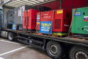 Від Словаччини до Києва надійшли 16 генераторів різної потужності та 2 комплекти зарядних станцій