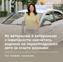 Як ветеранам із інвалідністю навчитись водінню на переобладнаних авто за кошти держави - роз'яснення