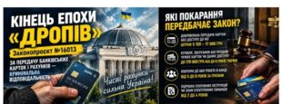 Кінець епохи «дропів»: в Україні хочуть карати за продаж банківських рахунків